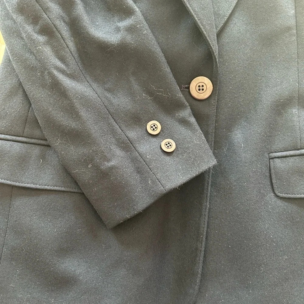 Vintage Miss Pendleton Single Breasted Navy Wool Blazer 8 - Picture 3 of 9